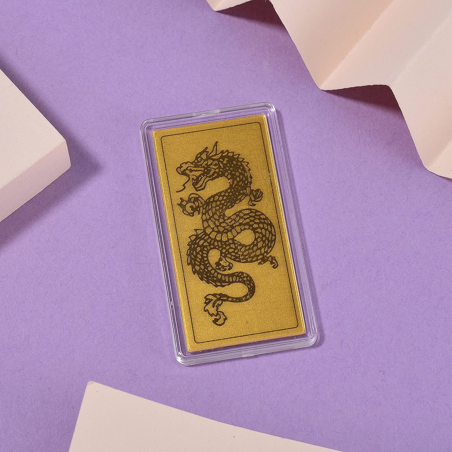 24K Gold Emboss Sheet Collection – Dragon, Dragon Twins, Elephant & Statue of Liberty (100mg)