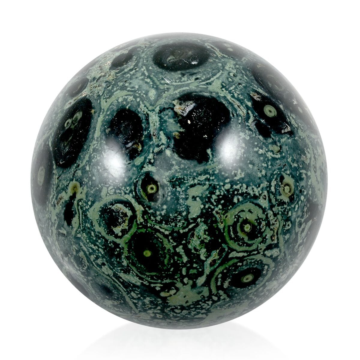 Kambaba Jasper Sphere – Grounding Energy and Natural Elegance