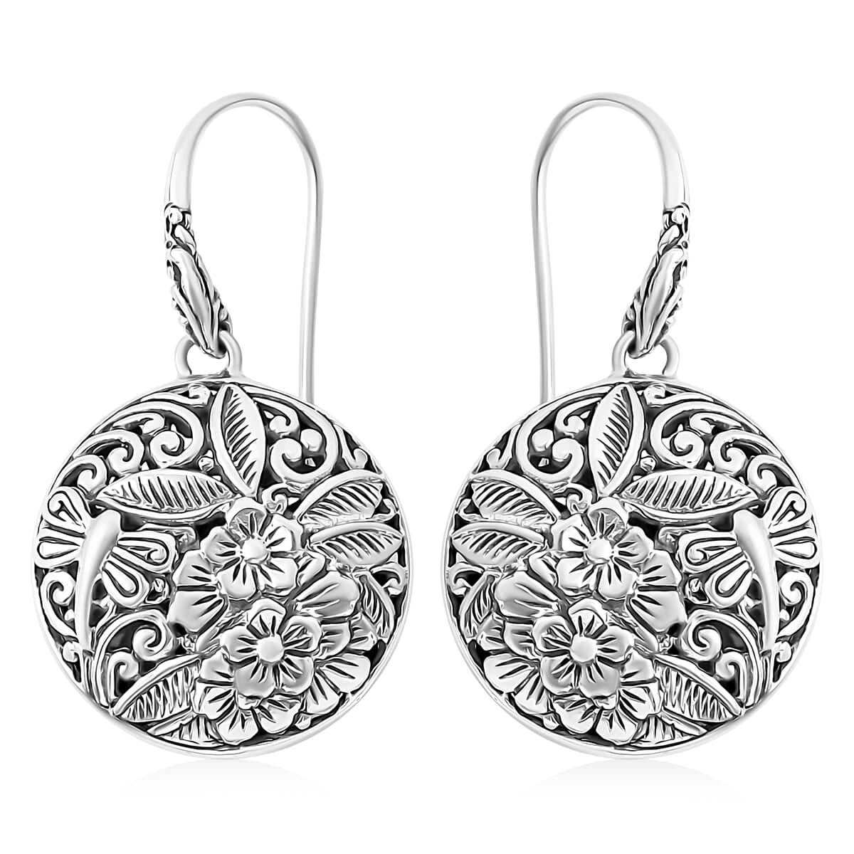 Bali Legacy Sterling Silver Floral Earrings – A Timeless Expression of Craftsmanship and Beauty