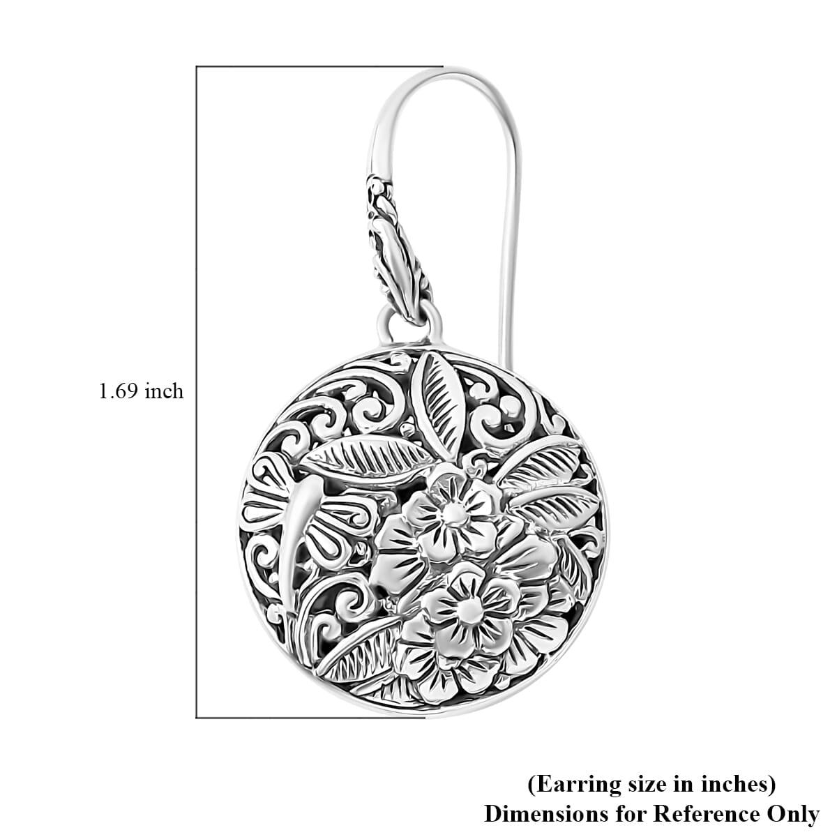 Bali Legacy Sterling Silver Floral Earrings – A Timeless Expression of Craftsmanship and Beauty