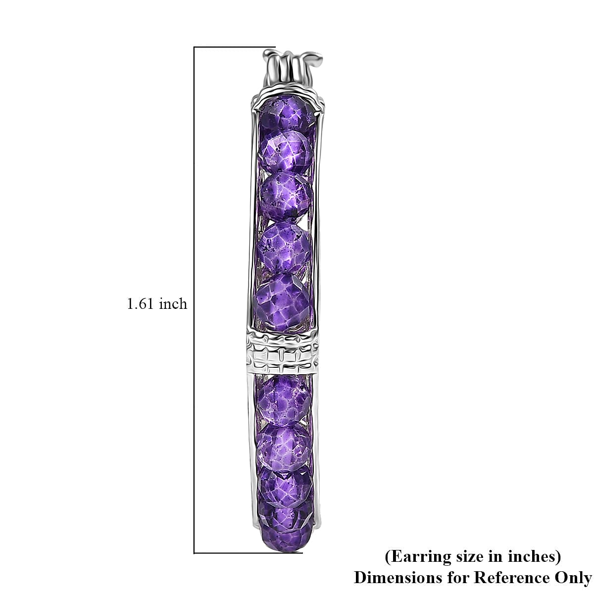 EverTrue African Amethyst Hoop Earrings — Vibrant Energy & Timeless Style