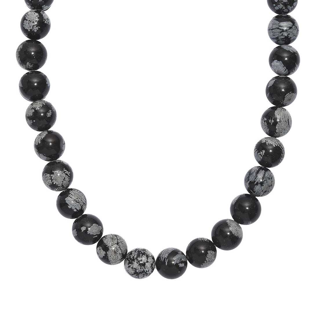 Snowflake Obsidian Protection Necklace – A Shield Against Toxic Energy