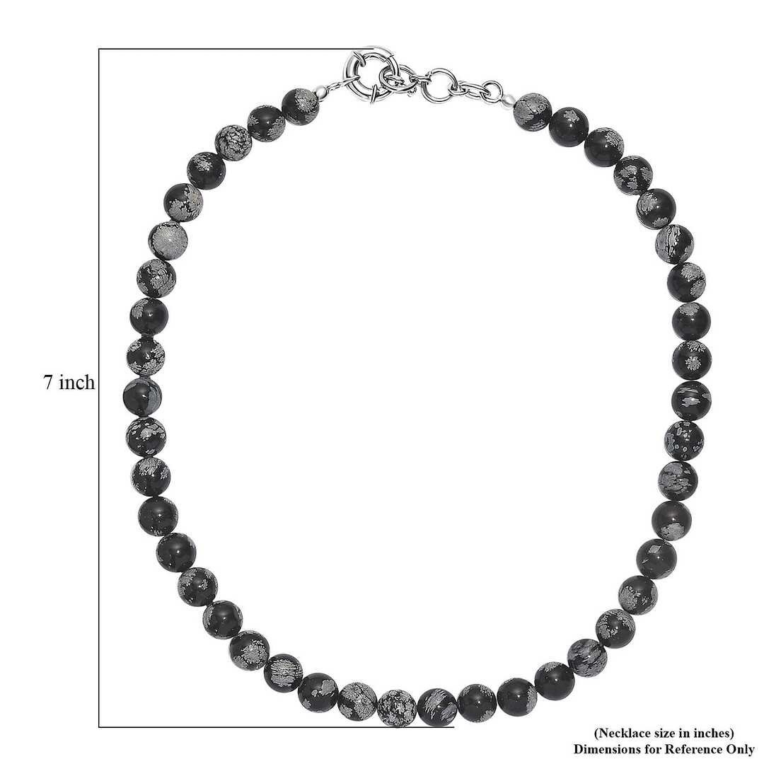 Snowflake Obsidian Protection Necklace – A Shield Against Toxic Energy