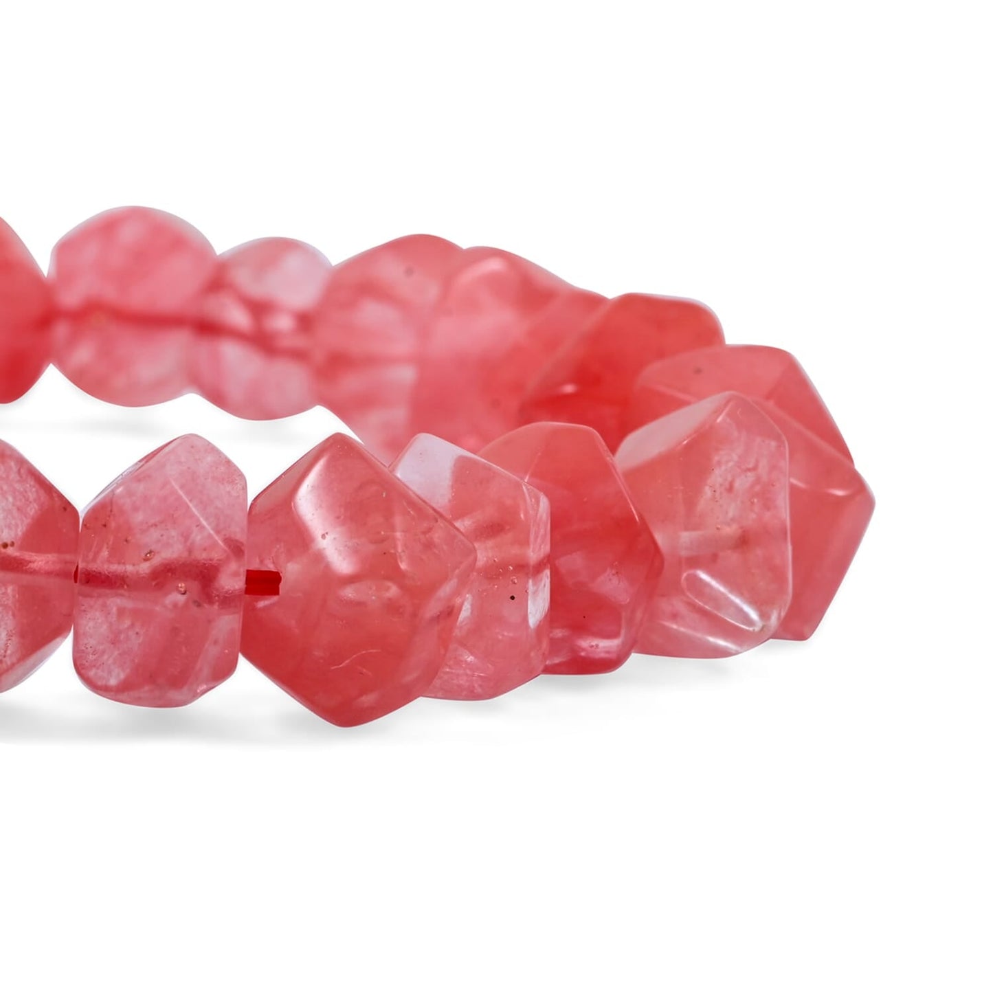 Cherry Quartz Stretch Bracelet – For Releasing Emotional Pain