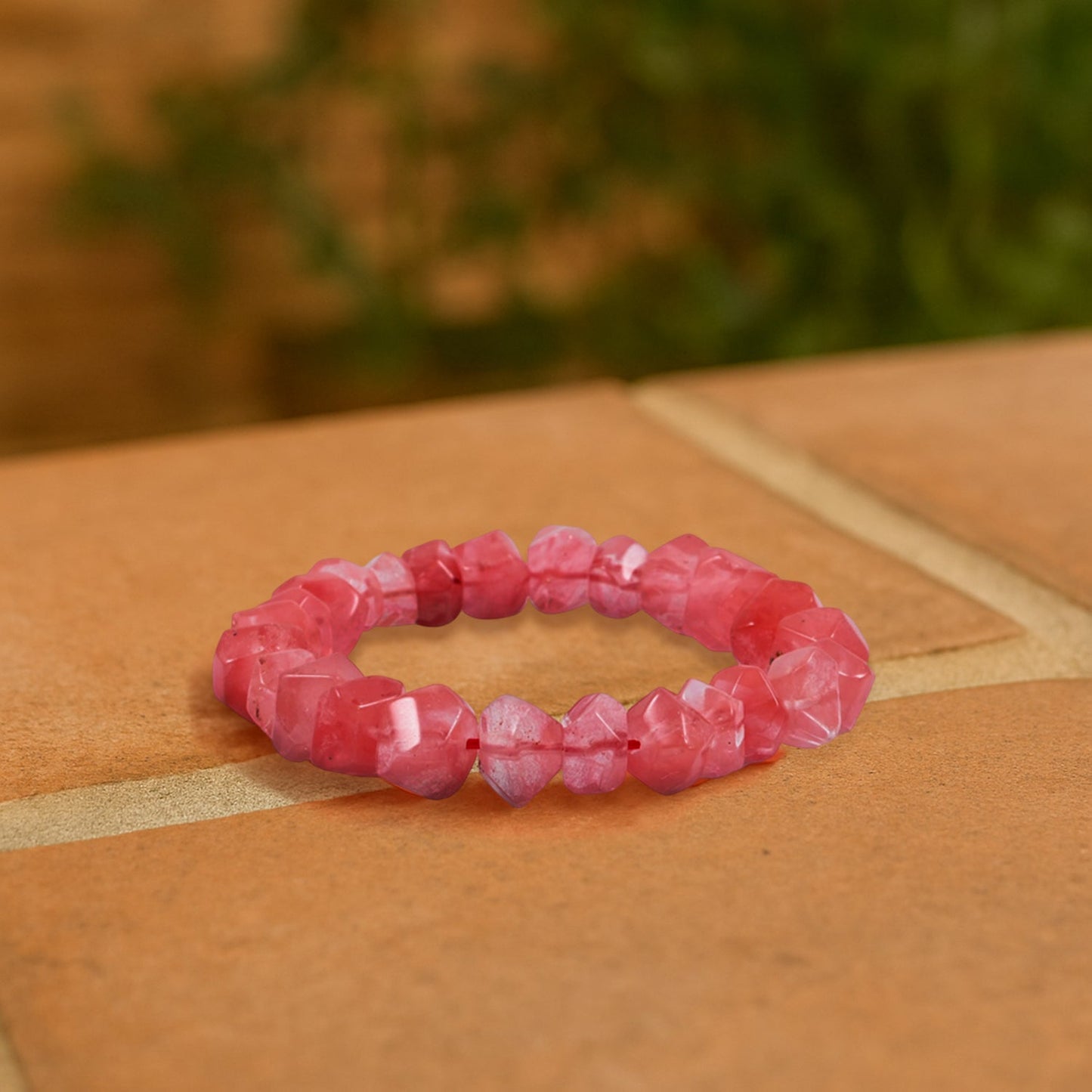 Cherry Quartz Stretch Bracelet – For Releasing Emotional Pain
