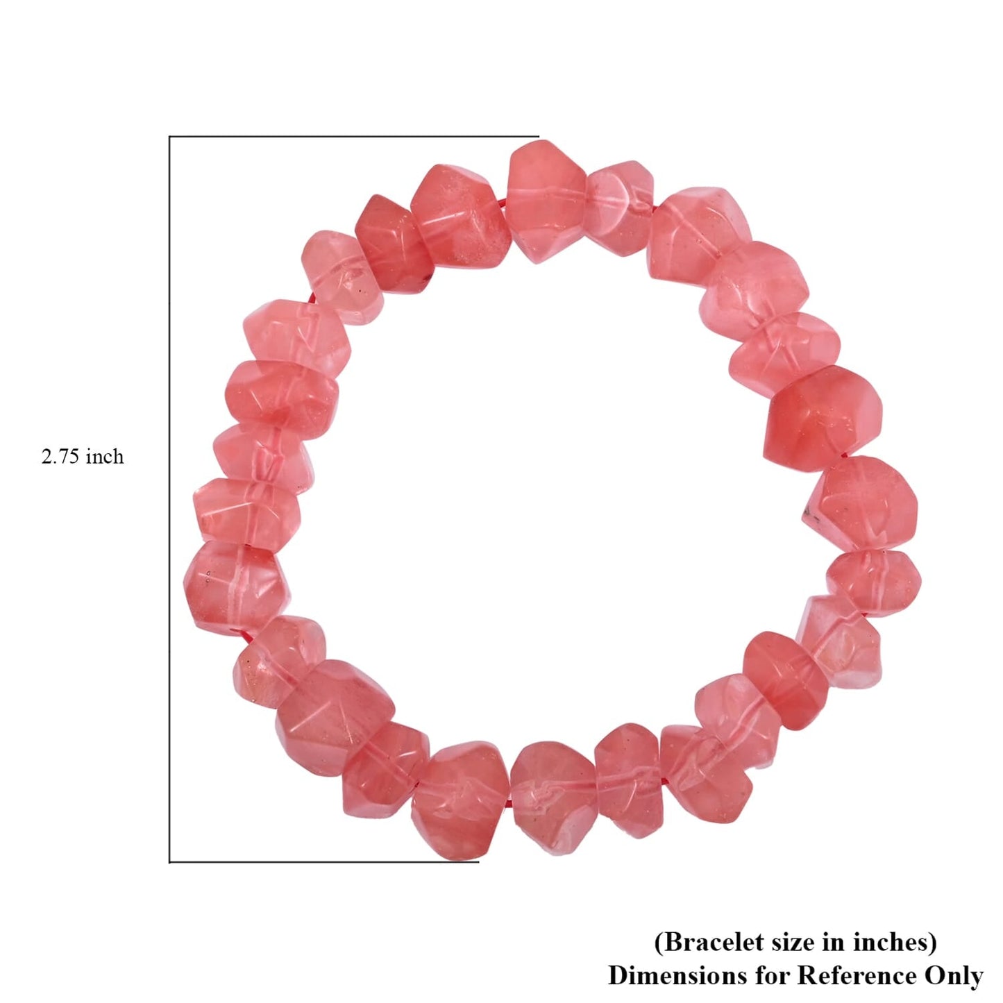 Cherry Quartz Stretch Bracelet – For Releasing Emotional Pain