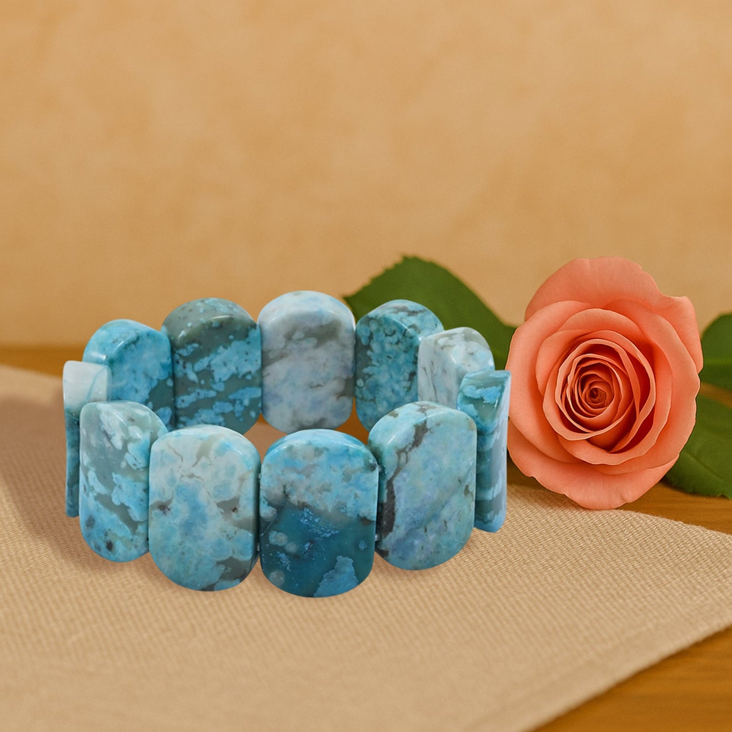 Turquoise Jasper Stretch Bracelet – Invite a More Positive Outlook