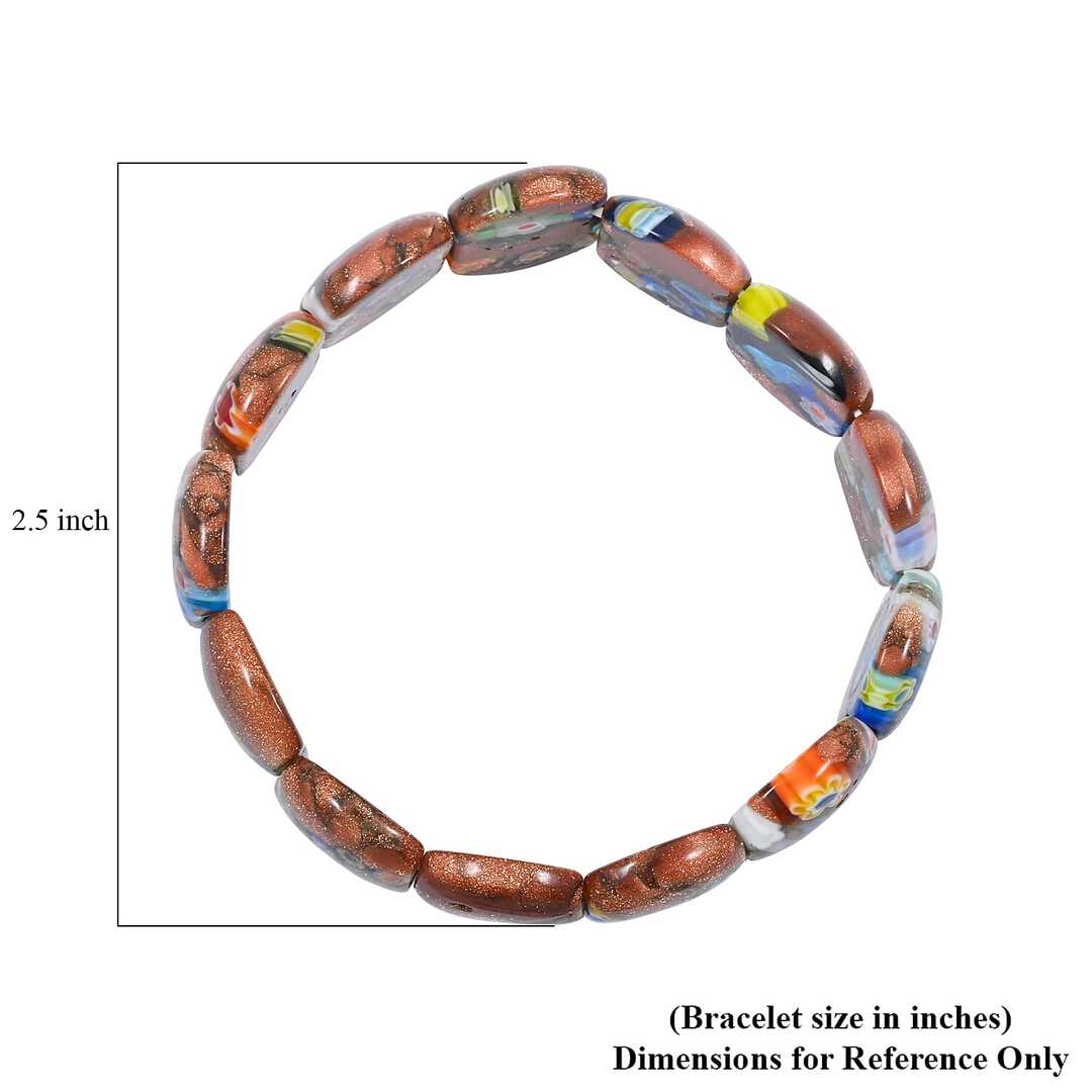 Brown Goldstone Mosaic Bracelet – Made for Creative Souls