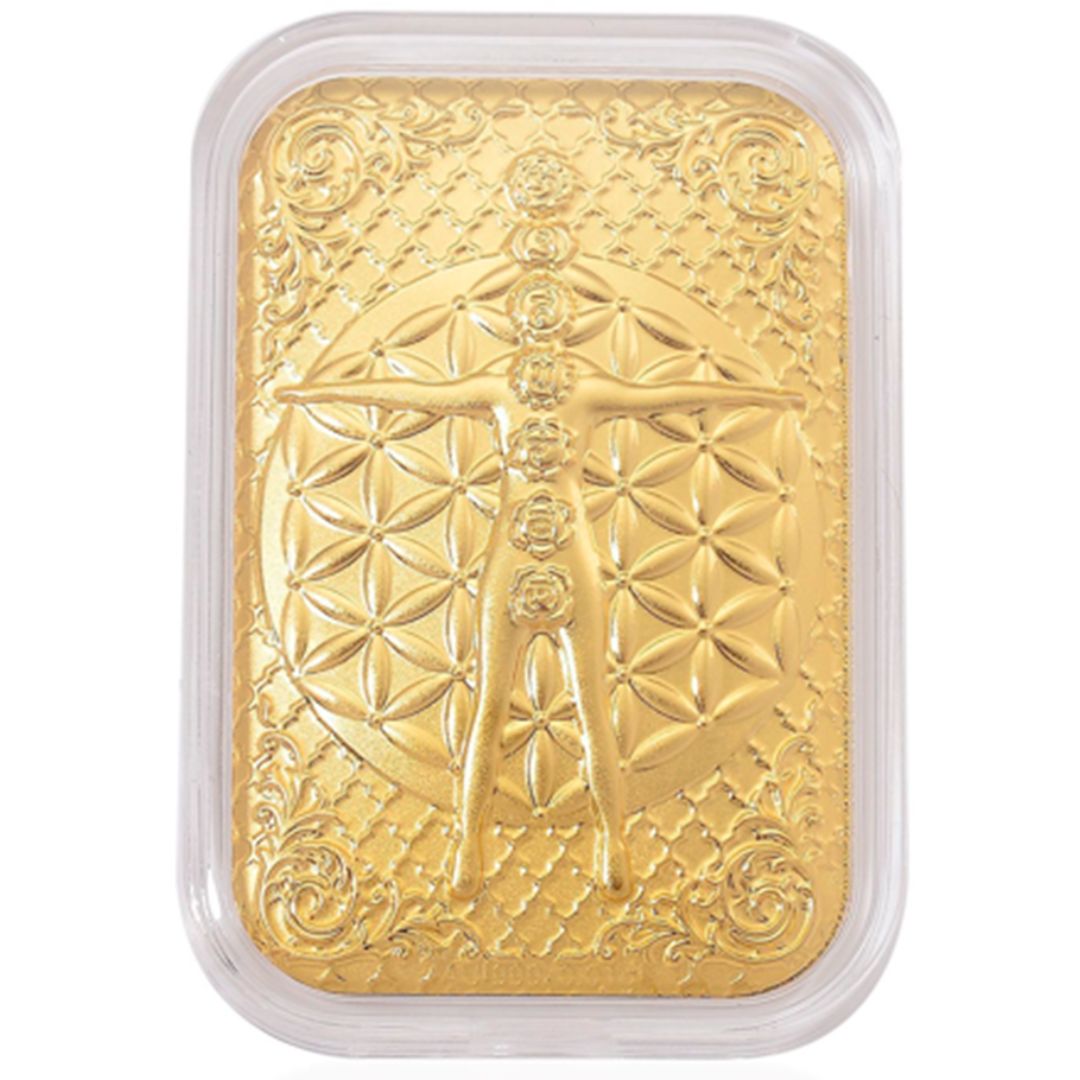 24K Gold Chakra Emboss Sheet