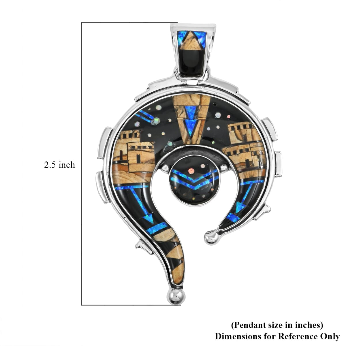 Santa Fe Style Pueblo Pendant – A Southwestern Touch of Natural Beauty