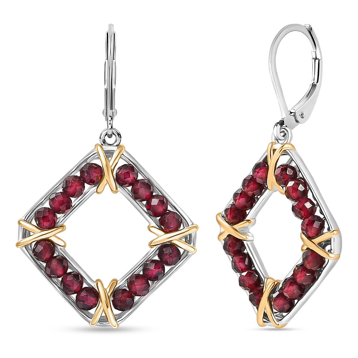 EverTrue Gemstone Beaded Dangle Earrings