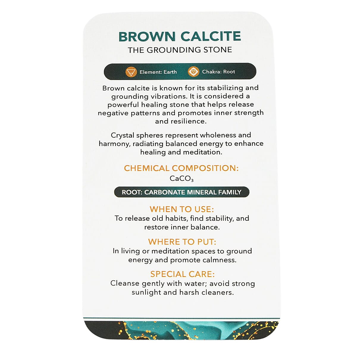 Calcite Brown Sphere – Grounded Energy and Earthy Calm