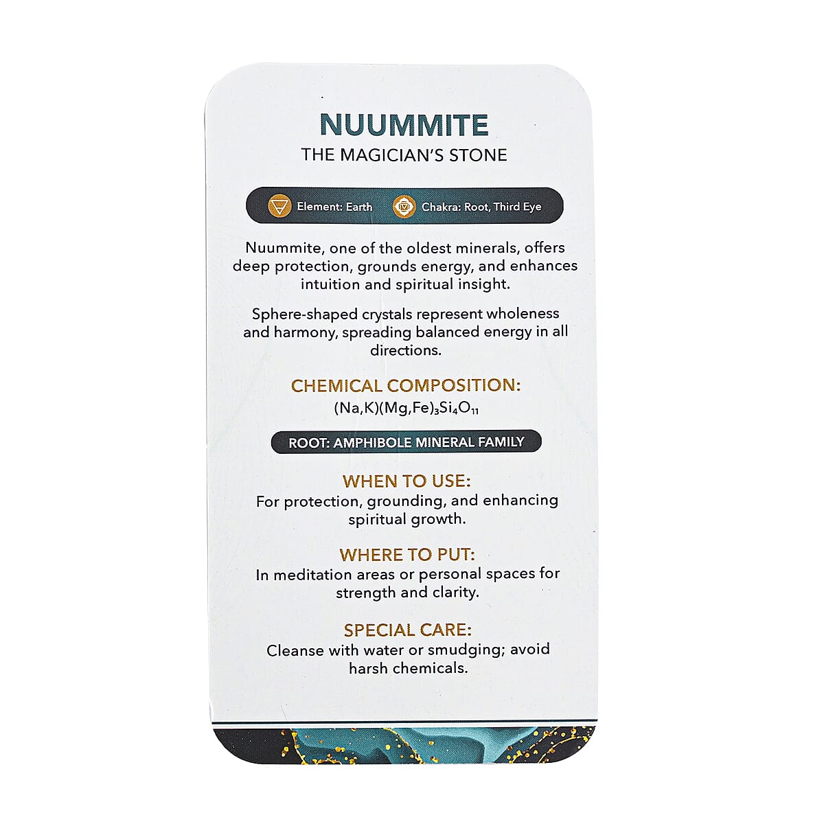 Nuummite Sphere Ball– Grounding Elegance and Visual Intrigue