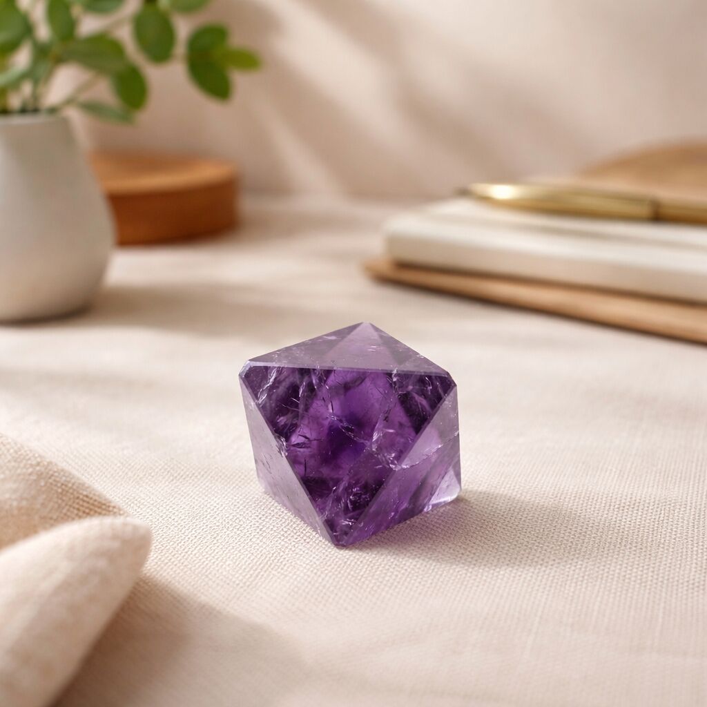 Fluorite Octahedron Crystal – Energy Clarity and Healing