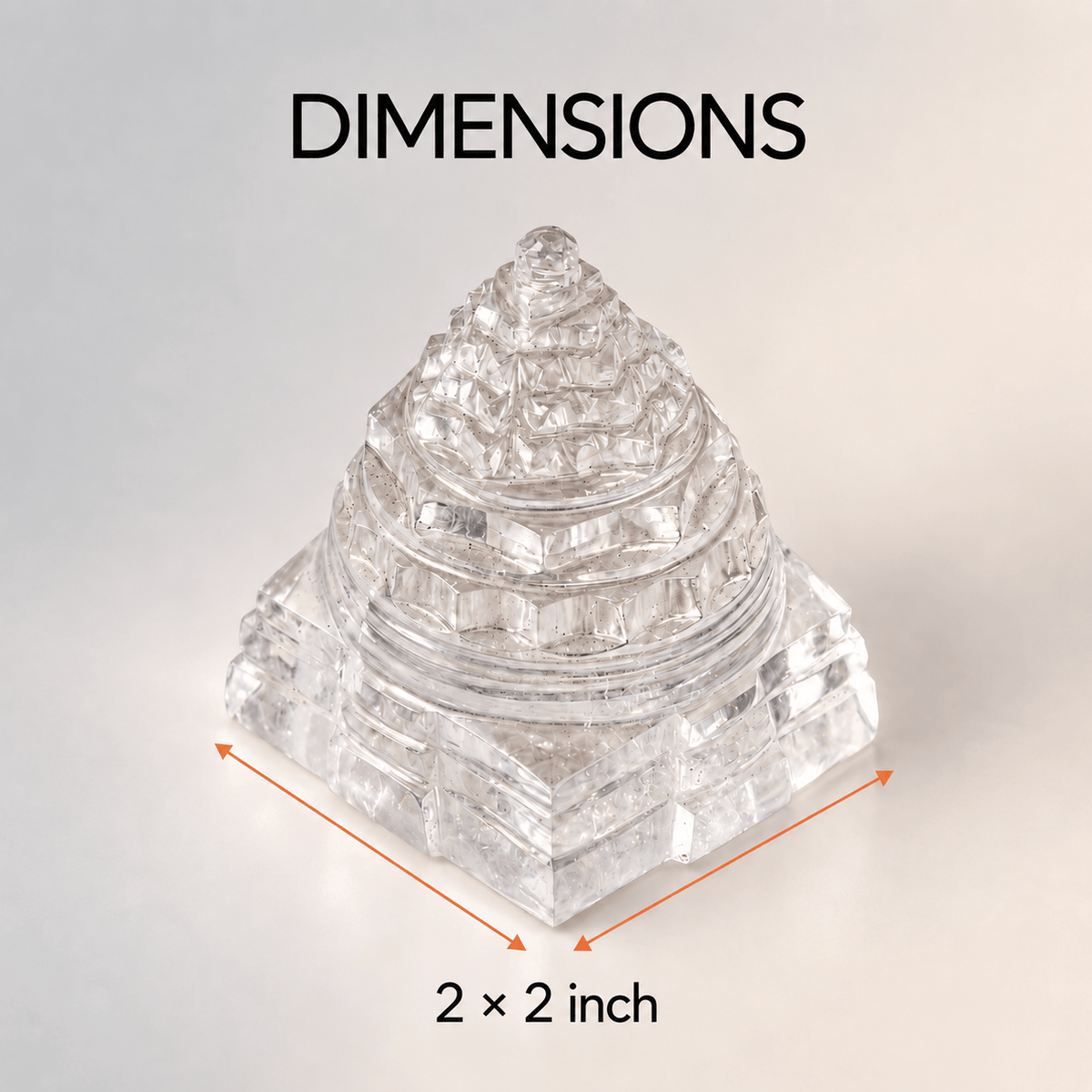 Clear Quartz Sri Yantra – Meditation Crystal for Clarity