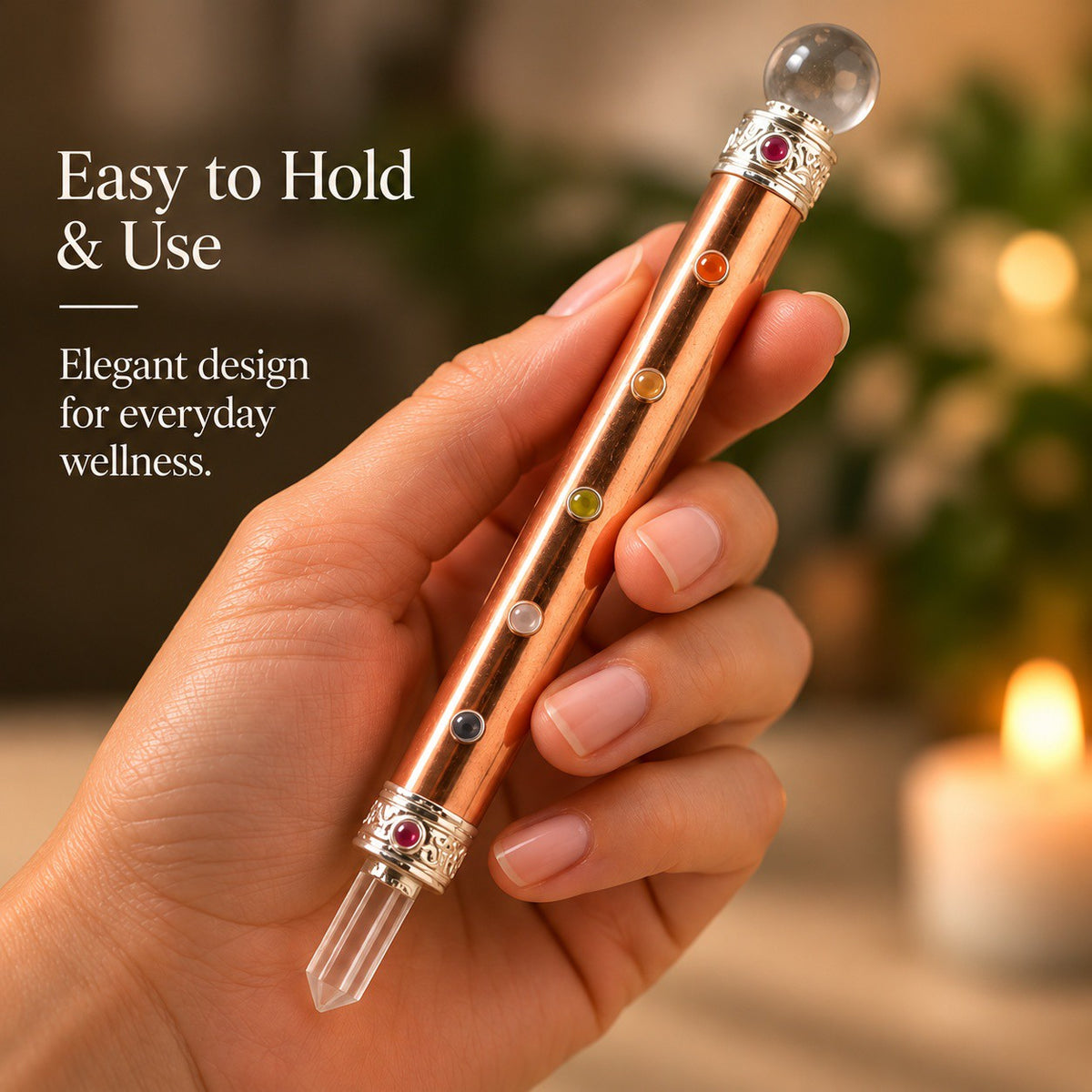 7 Chakra Wand – Complete Chakra Crystal Tool for Reiki