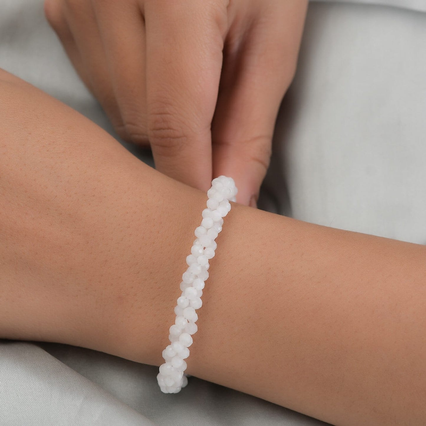 Rainbow Moonstone Twisted Bracelet – Unlock Inner Wisdom & Insight