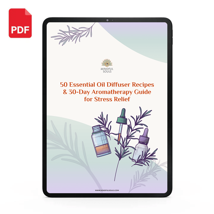 Downloadable PDF Guide with 50 Essential Oil Diffuser Recipes & 30-Day Aromatherapy Guide for Stress Relief |