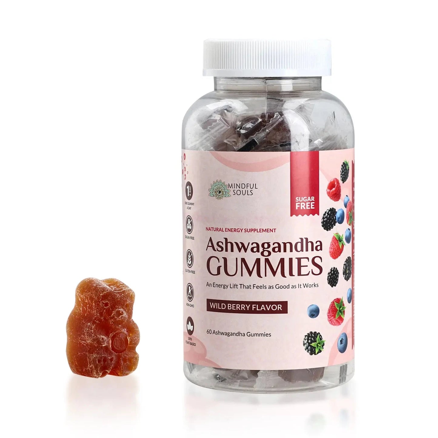 Zen Energy: Sugar Free Natural Ashwagandha Vitality Gummies x 6 Bottles