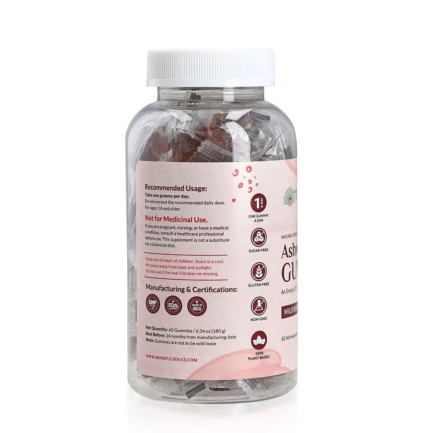 Zen Energy: Sugar Free Natural Ashwagandha Vitality Gummies x 6 Bottles