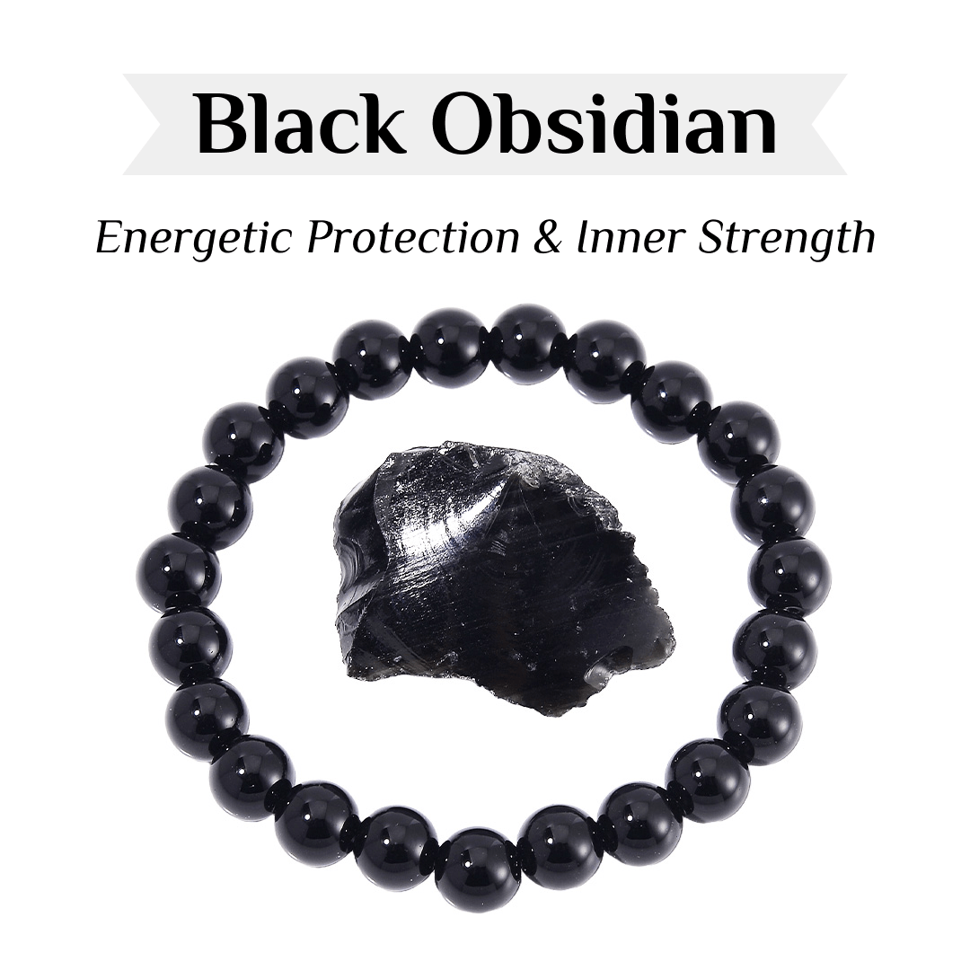 Beads Bracelet & Raw Crystal Set – Double the Energy, Double the Magic