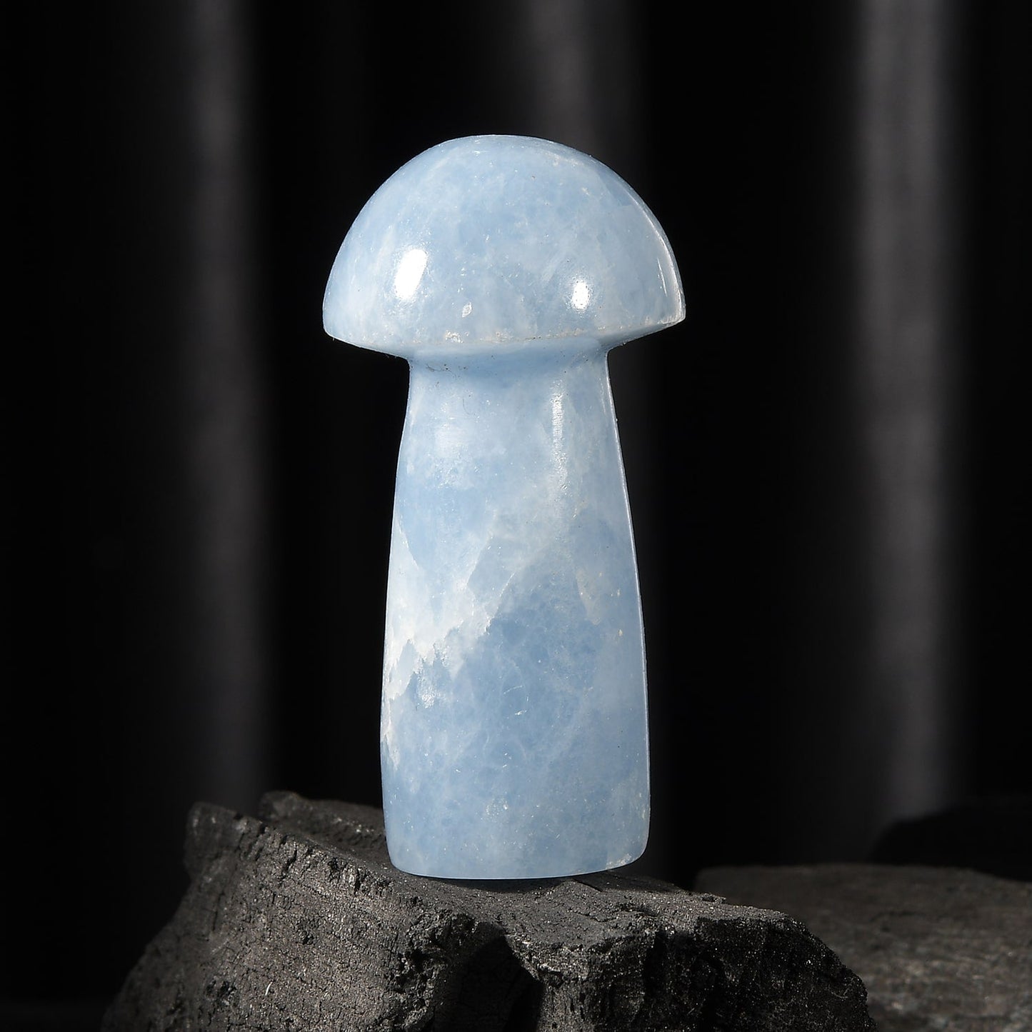 Blue Calcite Mushroom – Crystal To Start Over in Life