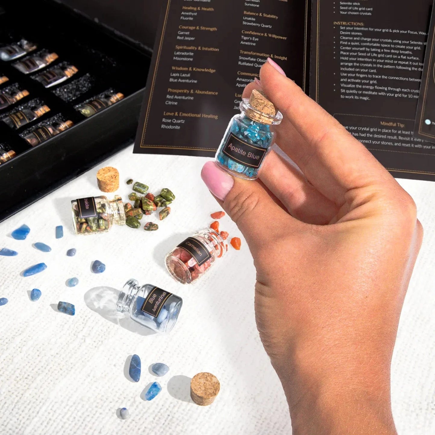 Mystical Manifestation Crystal Grid Kit: Unlock the Power of Witchy Spells