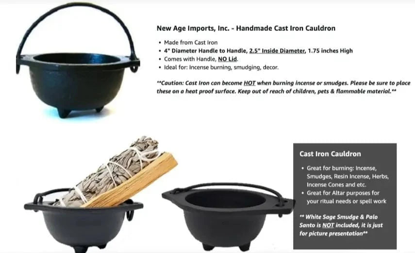 Cast Iron Cauldron – Where Rituals Spark to Life