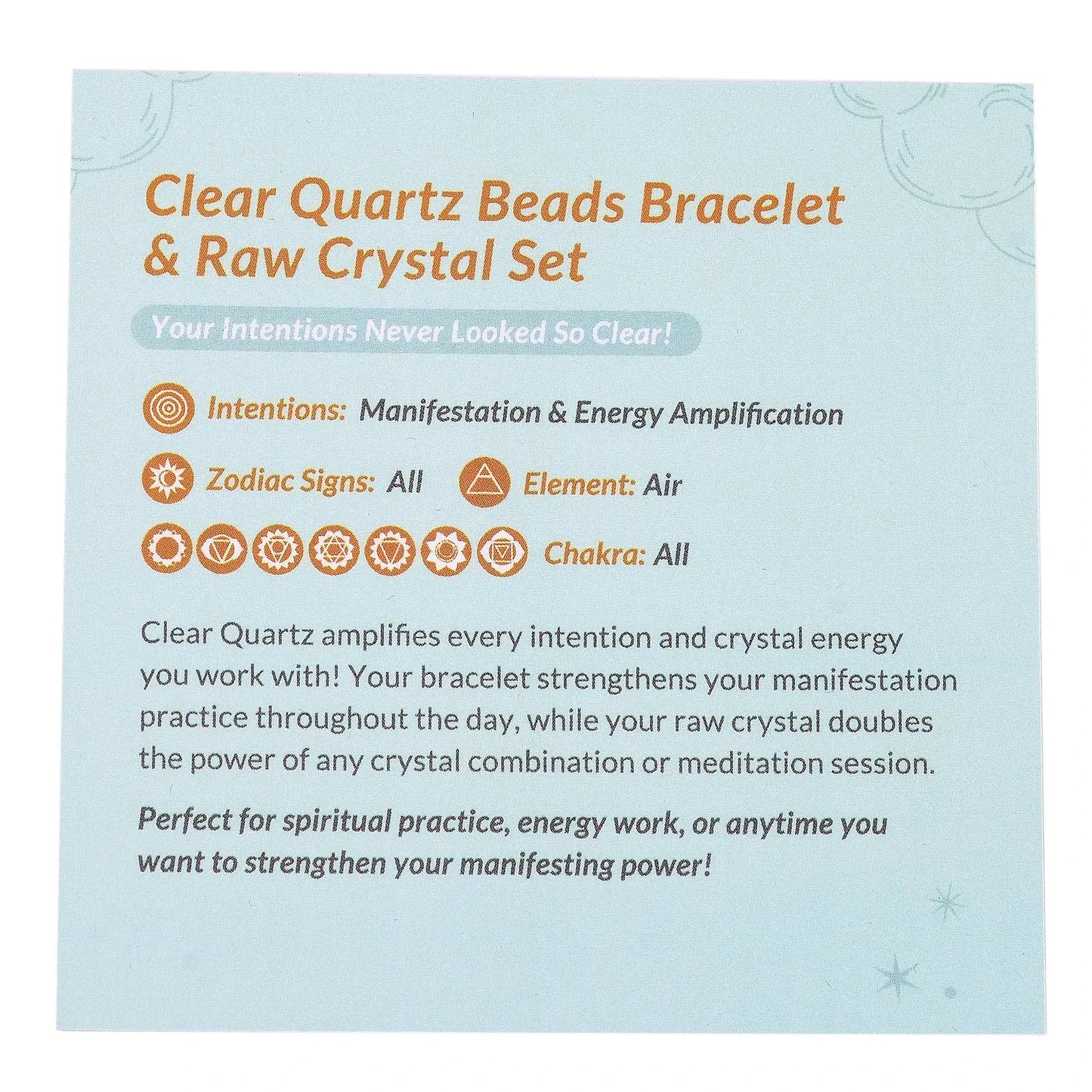 Beads Bracelet & Raw Crystal Set – Double the Energy, Double the Magic