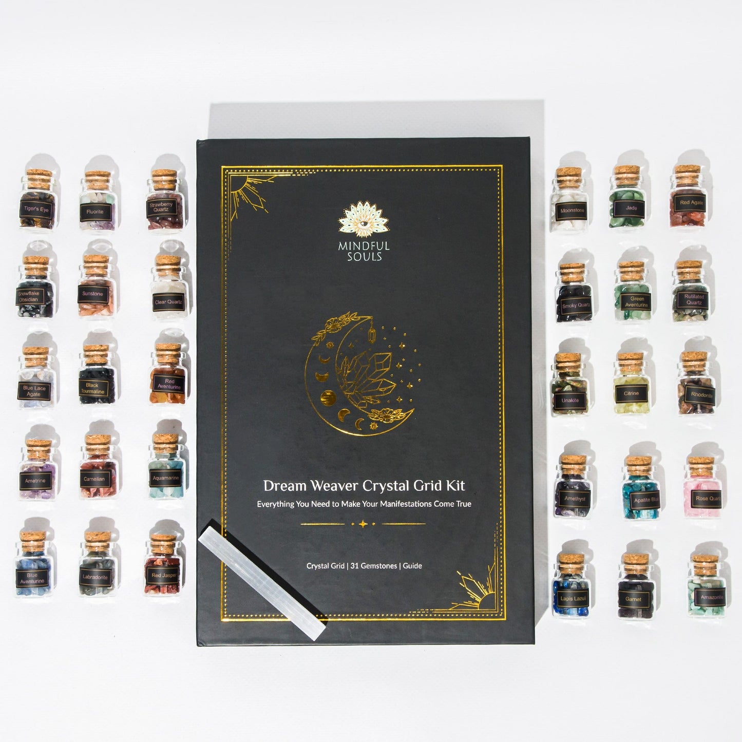Mystical Manifestation Crystal Grid Kit: Unlock the Power of Witchy Spells