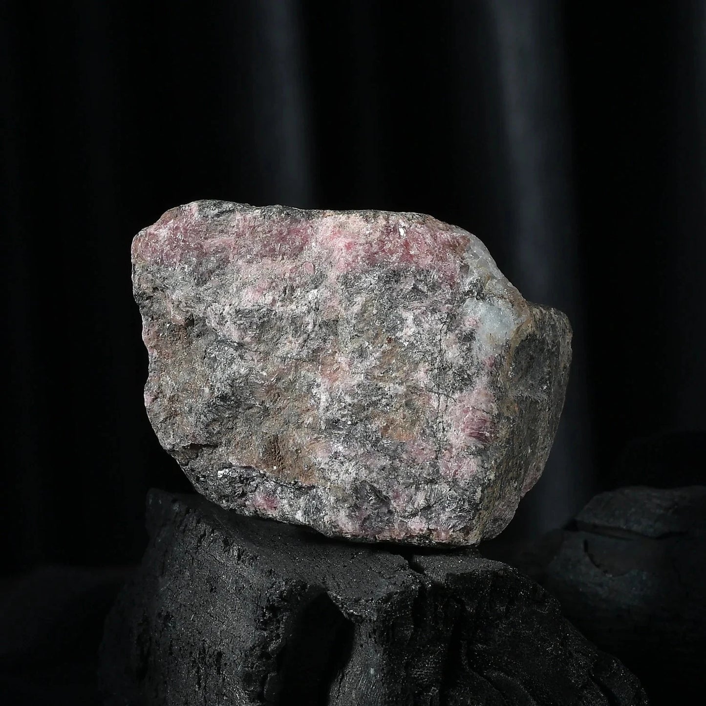 Raw Rhodonite Crystal – For Heart Strength & Compassion
