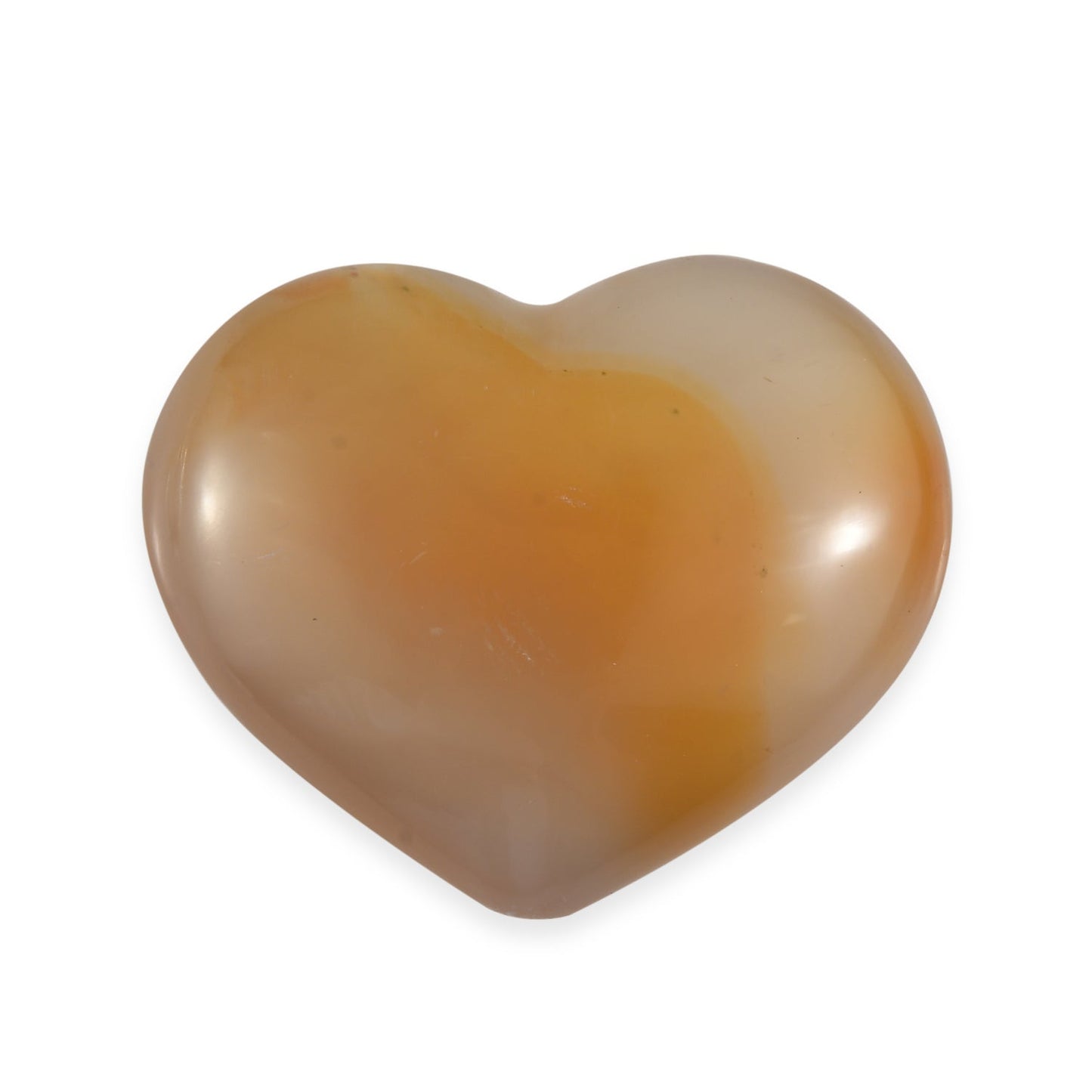 Polished Agate Heart: Protective Crystal Companion