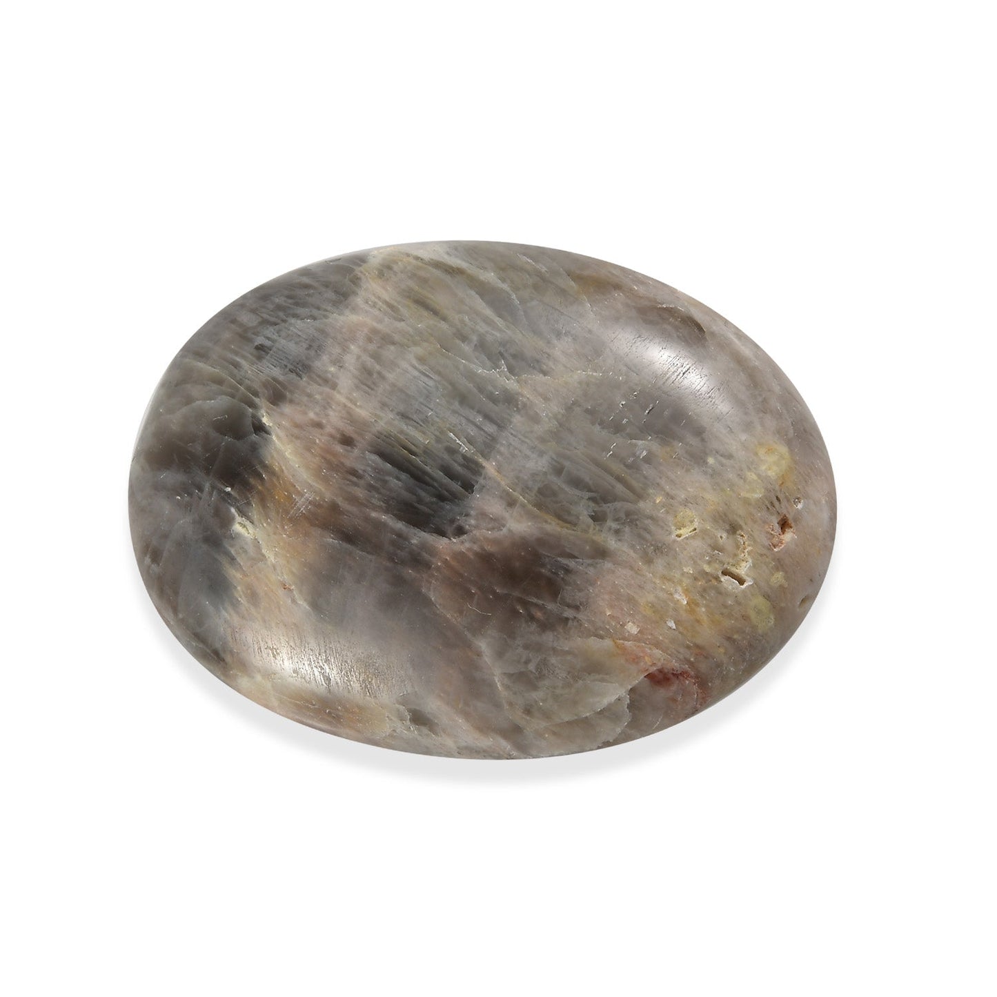 Black Moonstone Palm Stone - For Shadow Work & Self-Discovery
