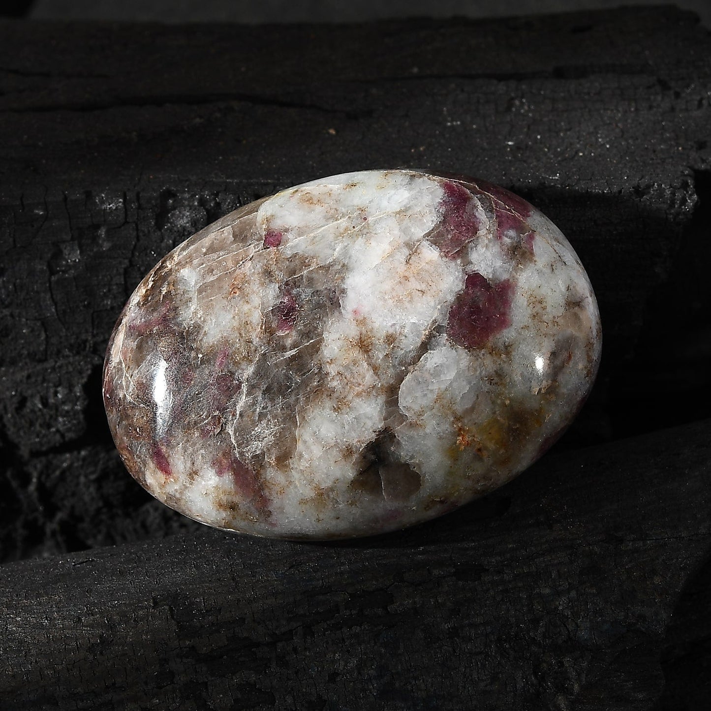 Tourmaline Rubylite Palm Stone – Rediscover Your Fire
