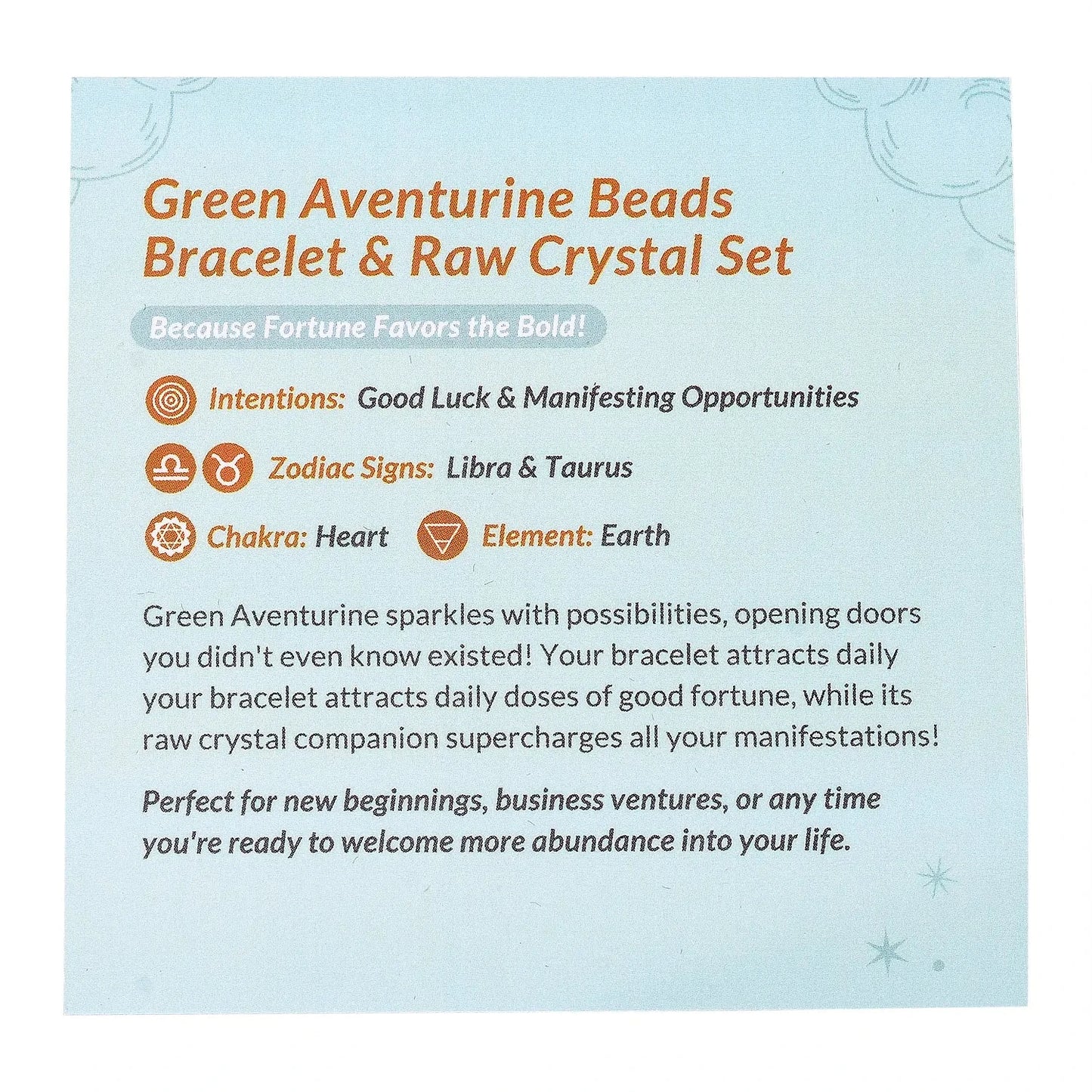 Beads Bracelet & Raw Crystal Set – Double the Energy, Double the Magic