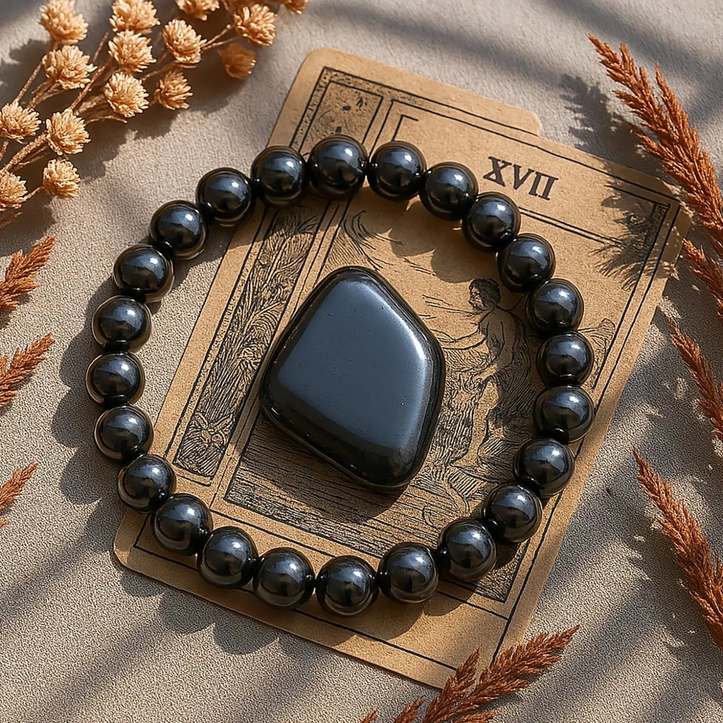 Beads Bracelet & Raw Crystal Set – Double the Energy, Double the Magic