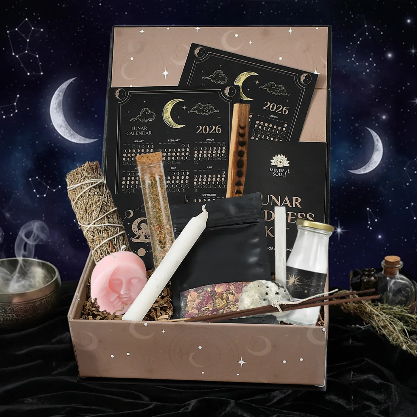 Lunar Goddess Kit + FREE 14 Crystals Set