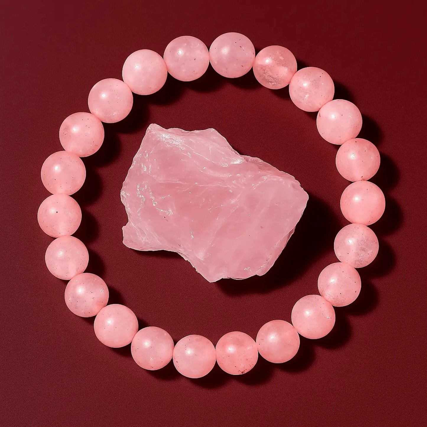 Beads Bracelet & Raw Crystal Set – Double the Energy, Double the Magic
