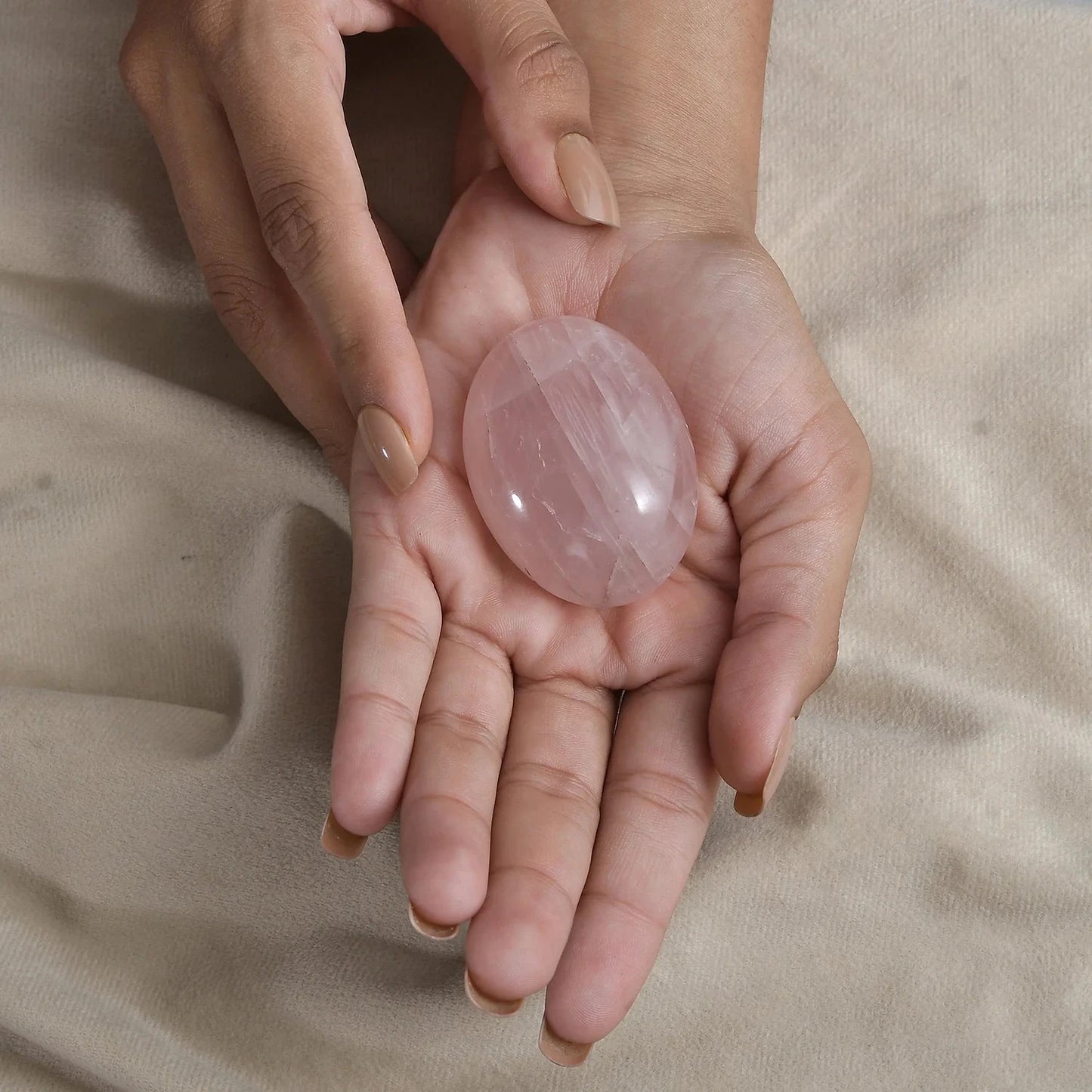 Rose Quartz Palm Stone – A Companion for Compassion