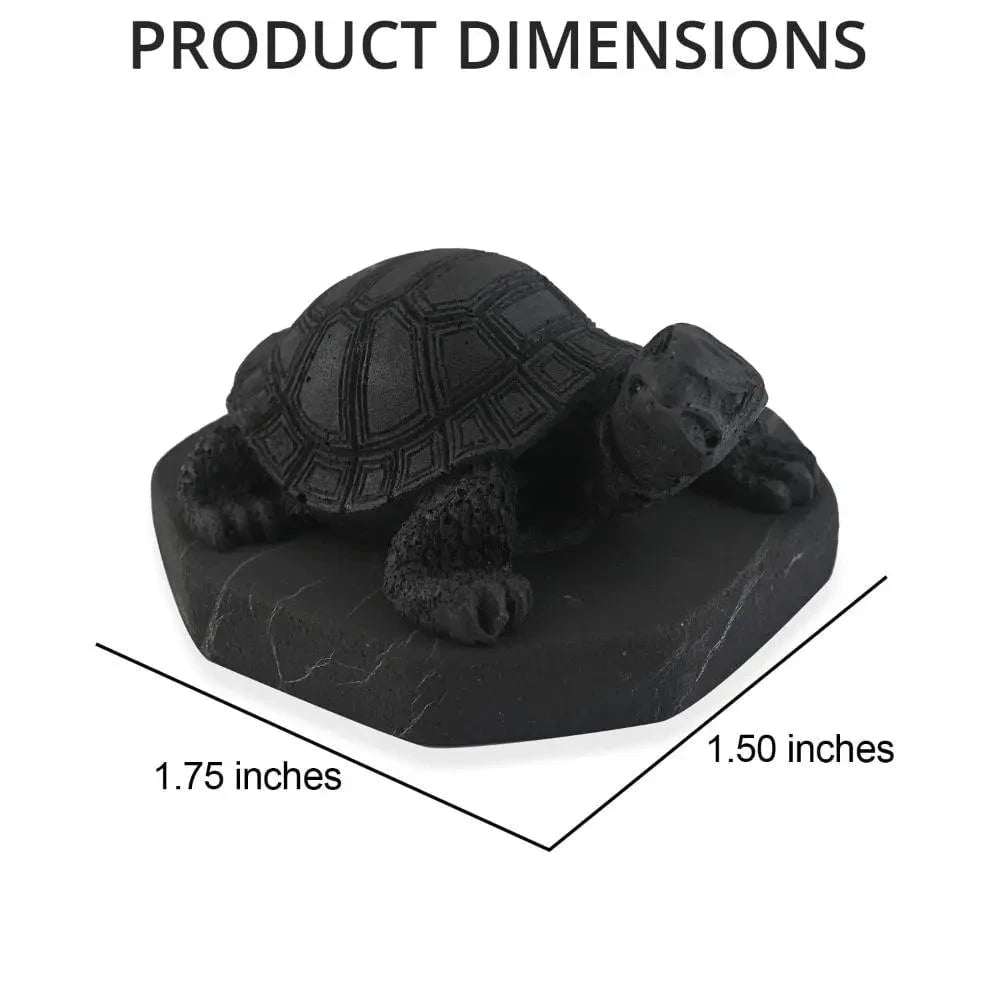 Shungite Turtle Figurine – Ancient Protection for Modern Spaces