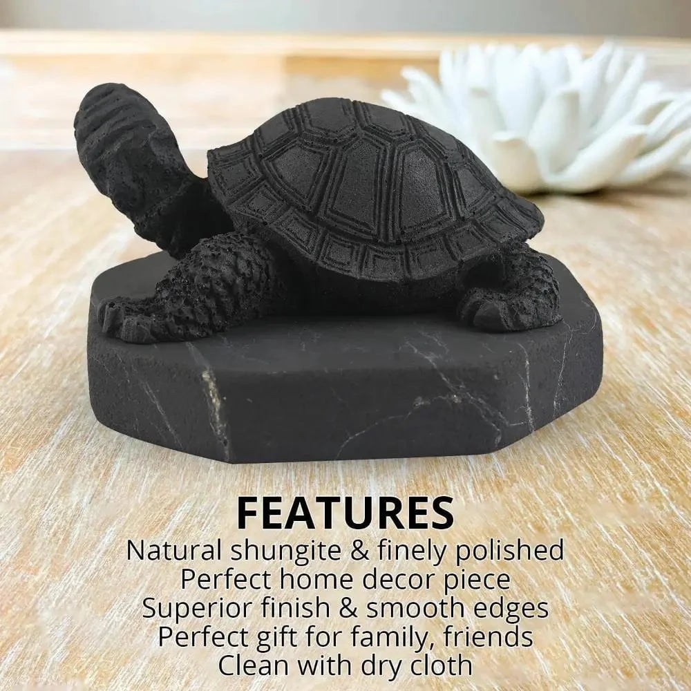 Shungite Turtle Figurine – Ancient Protection for Modern Spaces
