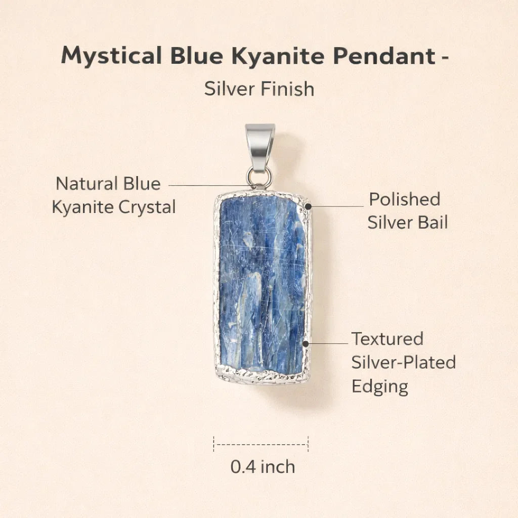 Mystical Blue Kyanite Pendant — Align, Express & Inspire