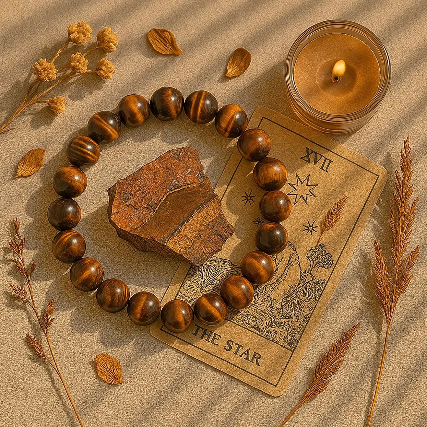 Beads Bracelet & Raw Crystal Set – Double the Energy, Double the Magic