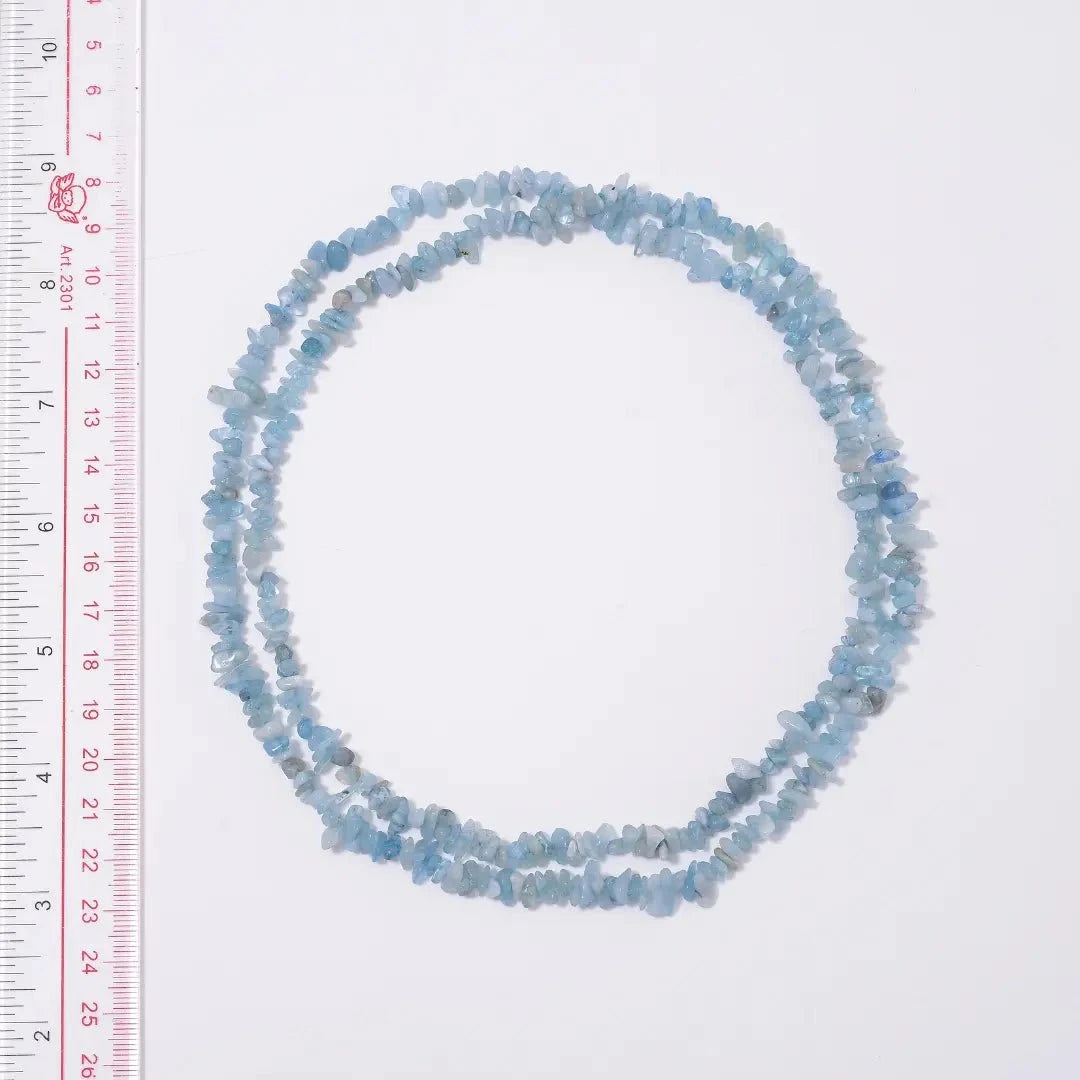 Aquamarine Chips Necklace – A Calm Harbor to Soothe the Soul