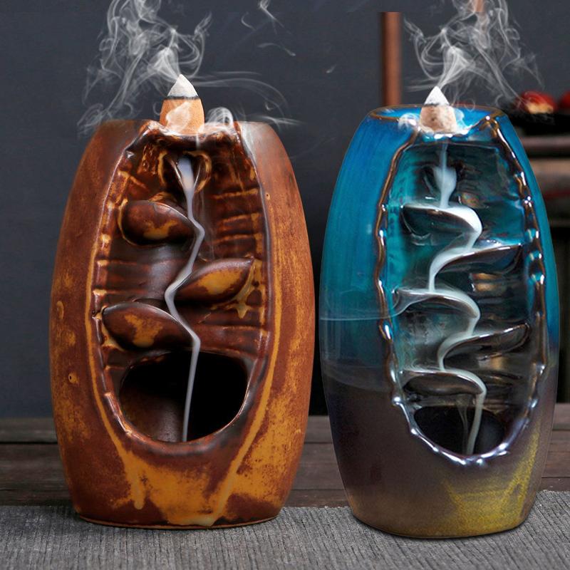 Ceramic Backflow Incense Burner Waterfall – MindfulSouls