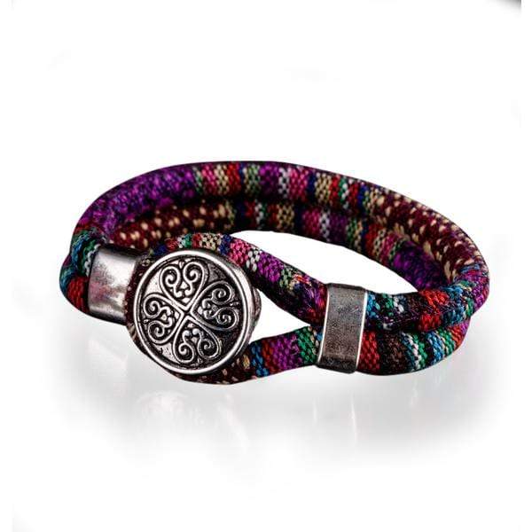Boho Flower Charm Bracelet