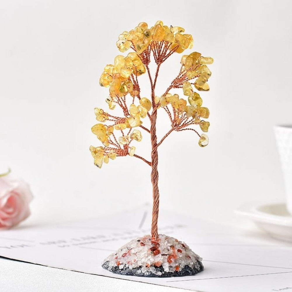 Natural Crystal Tree Of Life Decor
