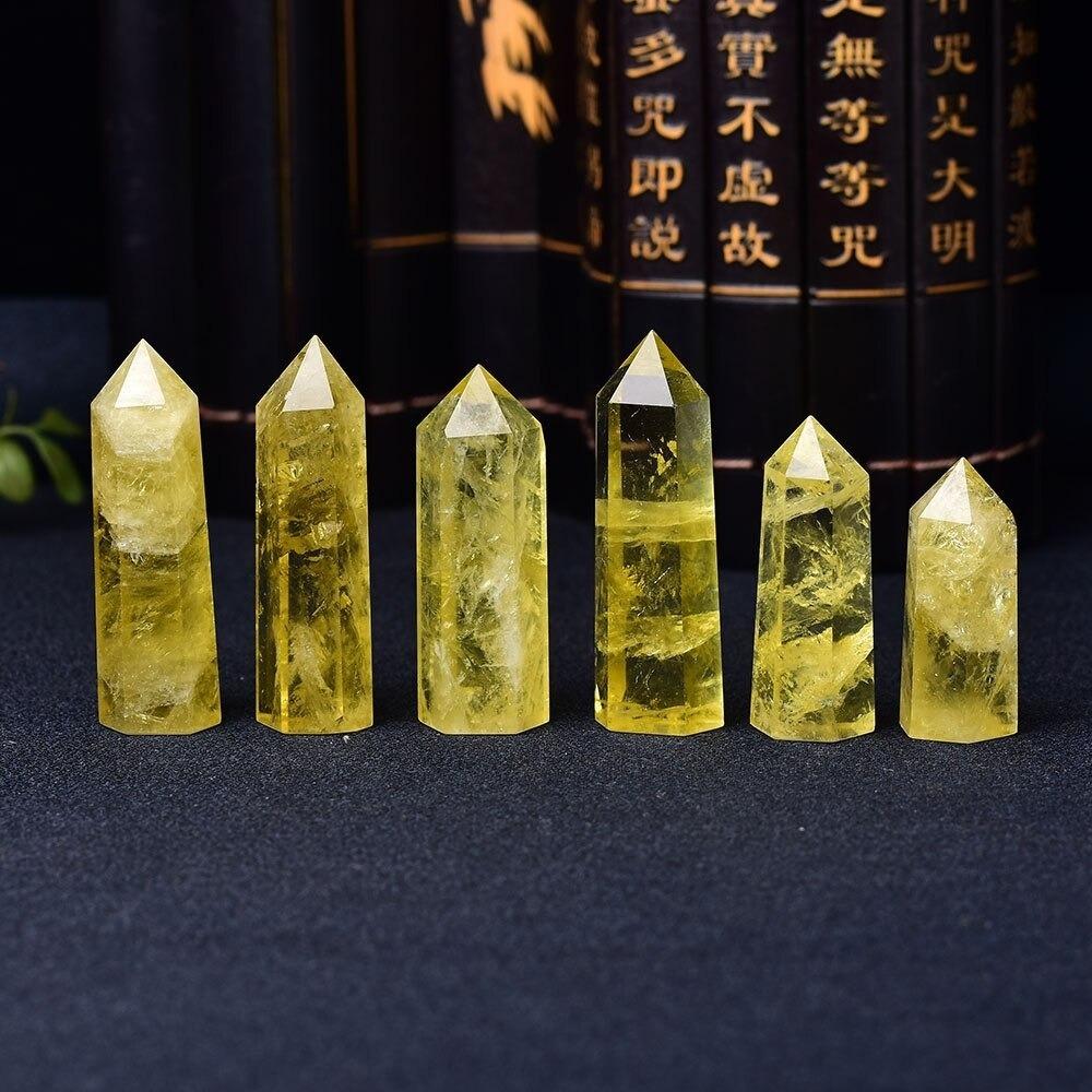 Yellow Citrine Quartz Crystal Wand