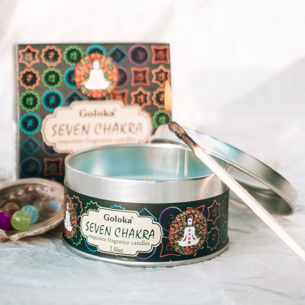 Seven Chakra Scented Travel Tin Candle