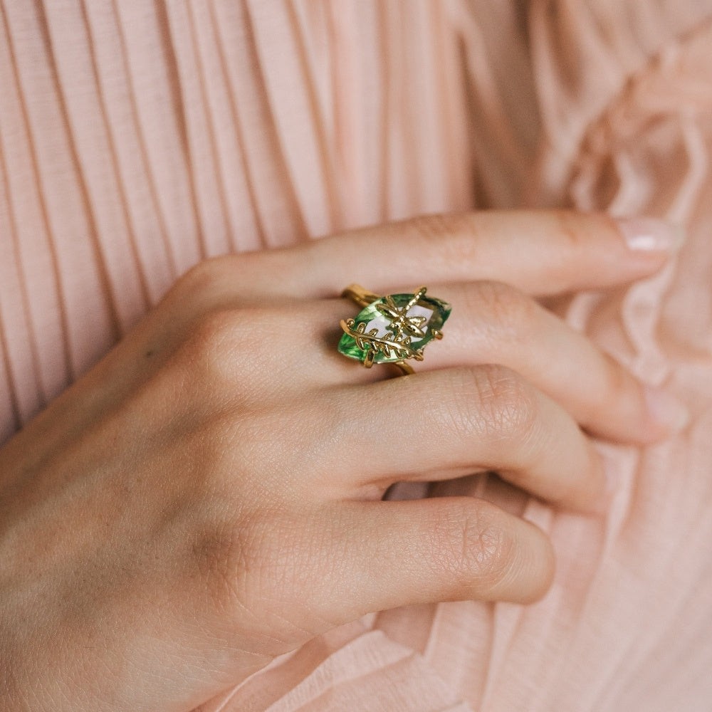Dragonfly Gemstone Ring – For the Main Character in a Fairytale